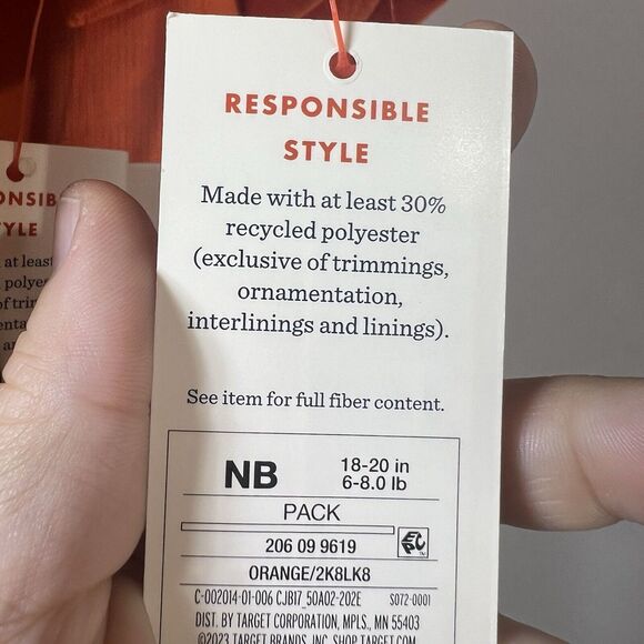 Infant Orange Pumpkin Halloween Bodysuit & Stripe Pants Set Newborn - Picture 7 of 11